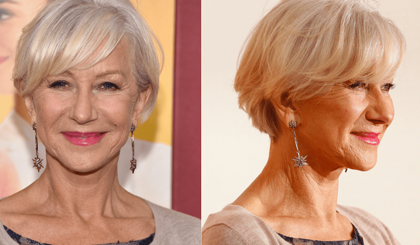 Old ladies have short hair